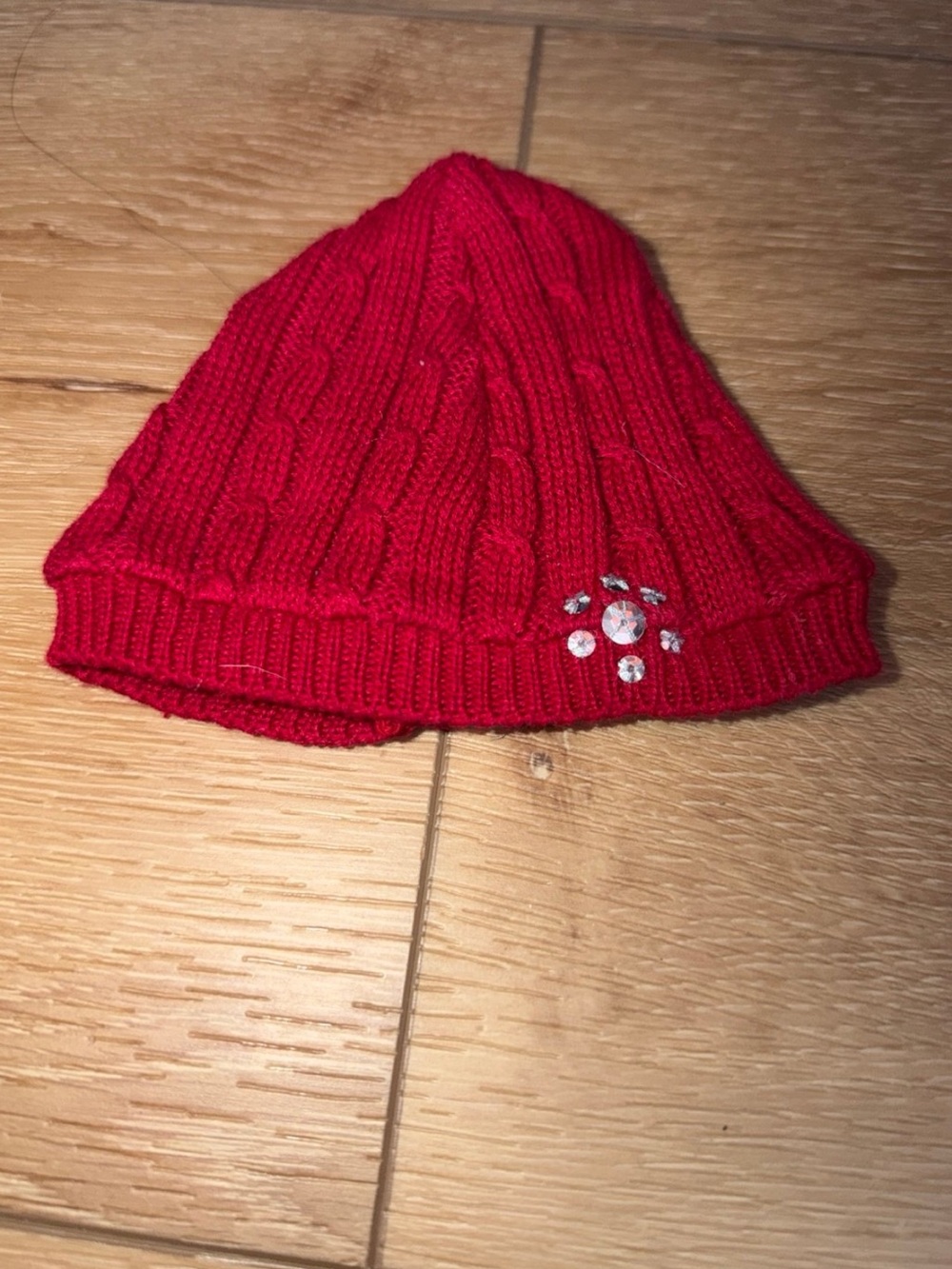 American Girl Scarlet and Snow Knit Hat Beanie